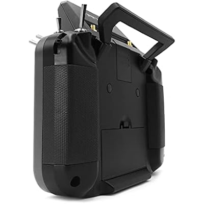 FrSky Tandem X18 Radio Transmitter Dual-Band 2.4GHz & 900MHz TD System 4ms Low Latency Color Touchscreen |ETHOS OS Metal Hall Gimbals 24CH Access/ACCST D16 / TD Receiver Compatible(Black)
