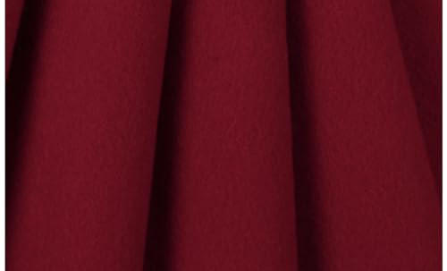 Tuva Textile 40 Yard Bolt Of Real Wool Quality Fabric Coating - Red Color Wool Fabric (Heavy Weight With The Real Soft Nap &Amp; Drape Finishing) - Fancy Wool Fabric