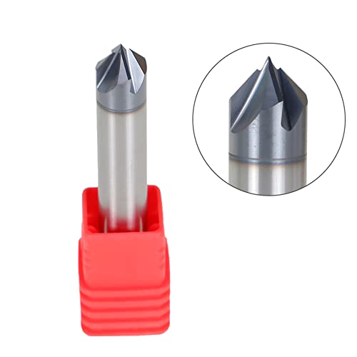 Image of 3 /8 Inch Milling Cutter 4 Slot Double End Spiral Carbide End Milling Cutter Suitable for Aluminum Cutting Nonferrous Metals