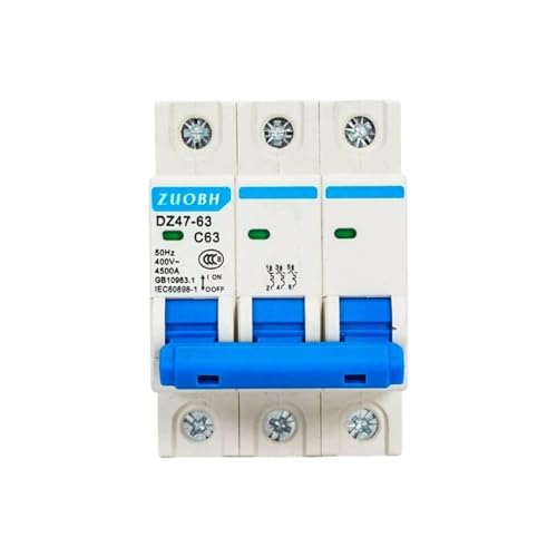 Disjoncteur DZ47-63-3P interrupteur à air triphasé modulaire 50A