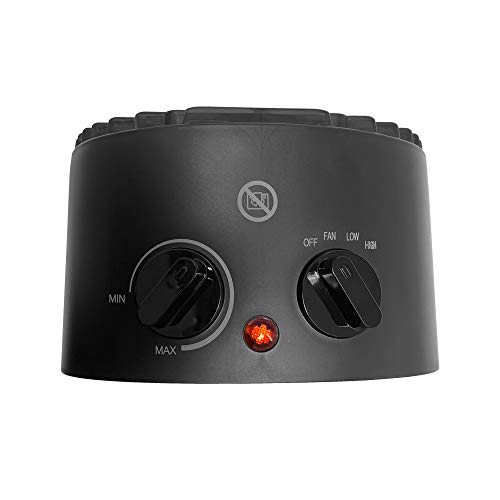 Igenix IG9022 Plug In Electric Low Energy Fan Heater with 2 Heat Settings & Cool Fan Setting, Tip Over Safety Protection, Ideal for Desks, Small Rooms, Caravans, Sheds & Garages, Black - Image 3