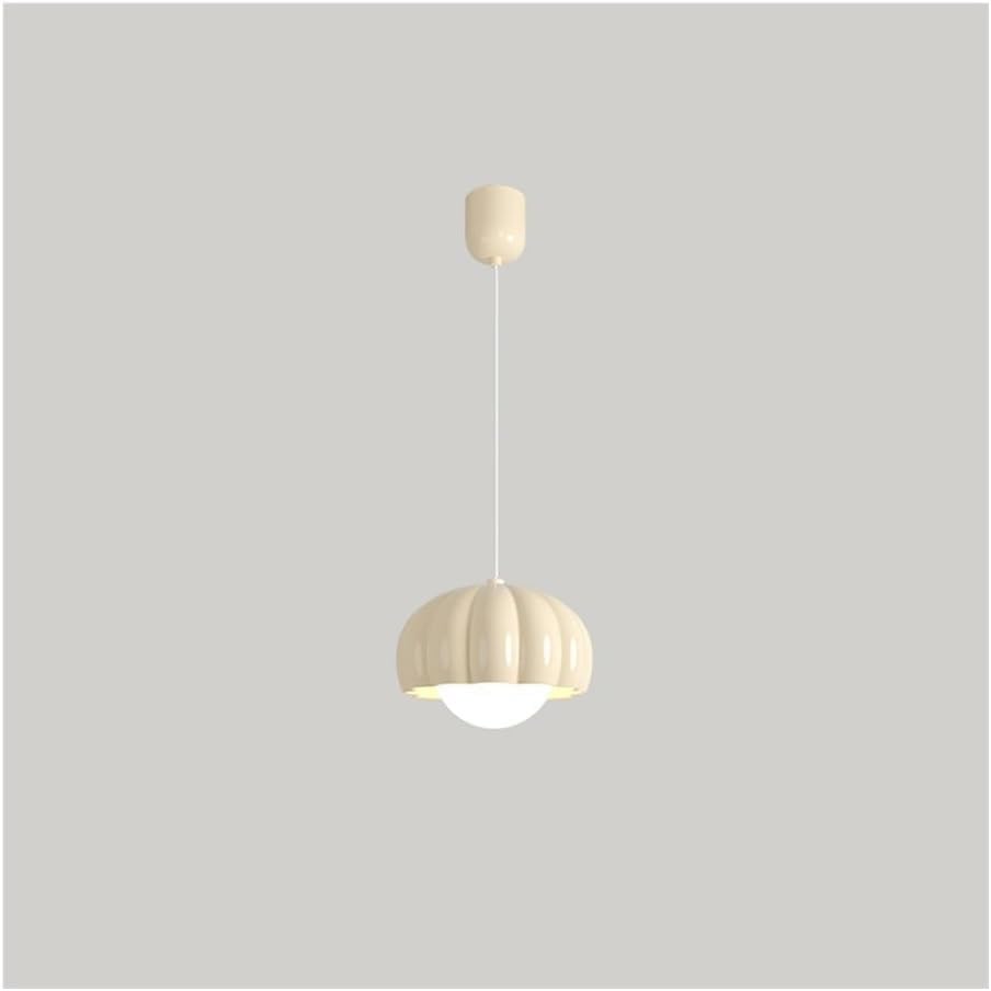 Lampe plafond suspendue LED bulbe de lait blanc chandelier rose