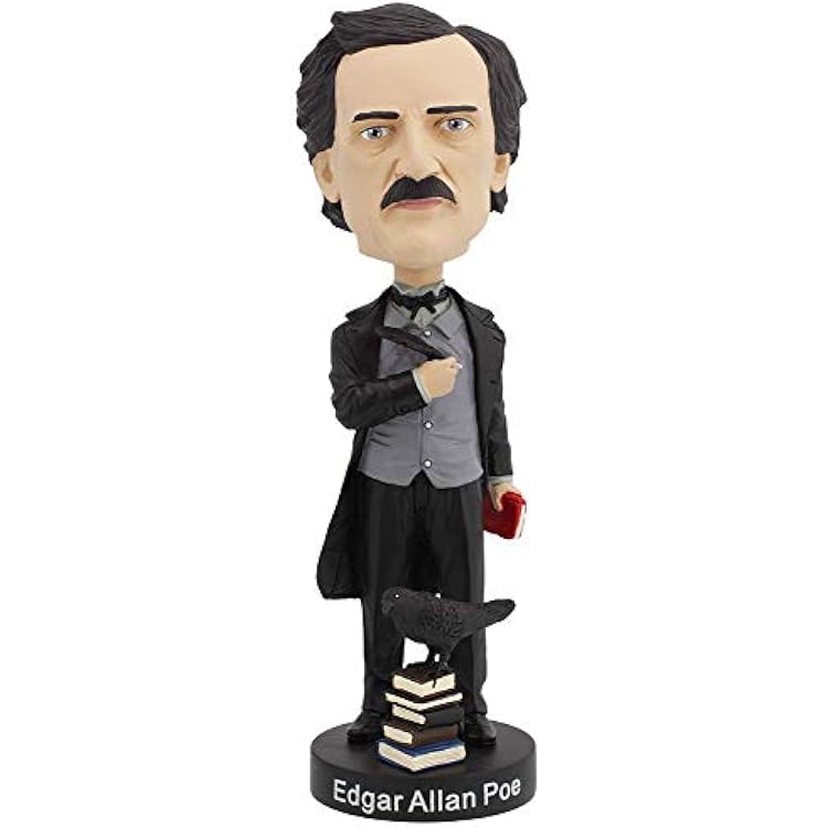 Royal Bobbles Edgar Allan Poe Bobblehead, Polyresin Premium Lifelike Figure, Unique Serial Number, Exquisite Detail