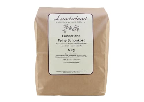 Lunderland Feine Schonkost 5 kg, EIN getreidefreier Mixer zur Fleischmahlzeit. Rekonvaleszenz - Welpen - futtersensible Tiere - und für alle Anderen - jeden Tag