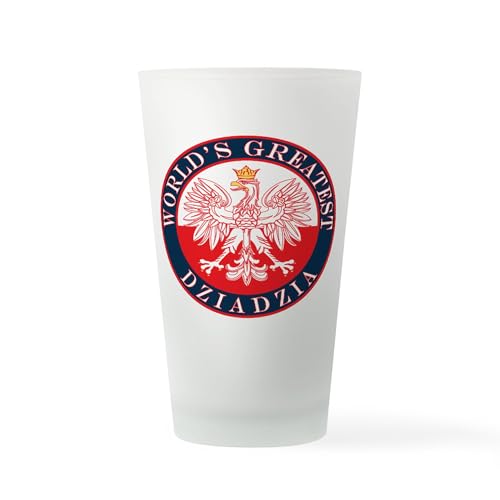CafePress Round World's Greatest Dziadzia Pint Glass, 16 oz. Drinking Glass