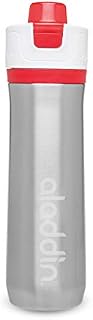 Aladdin Active Hydration Stainless Steel Vacuum Insulated Water Bottle, Red, 0.6 Litre
