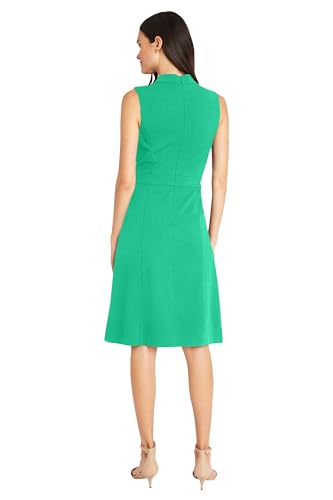 Image of Maggy London Women's Versatile Mock Neck Sleeveless A-line Dress for Women | Womens Dresses