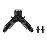 SKD 2分岐コネクター コック付き 9mmホース用 4mmホース用 自動水やり器 蛇口接続 B023