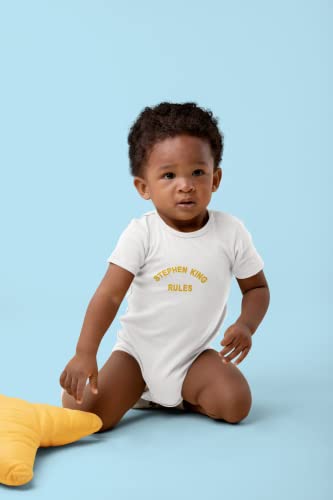 Pop Threads Stephen King Rules Horror Movie Funny Retro 80s Infant Baby Boy Girl Bodysuit4