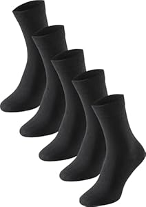 Schiesser Damen 5 PACK Socken Strümpfe Multipack - Stay Fresh, schwarz_173208, 39/42