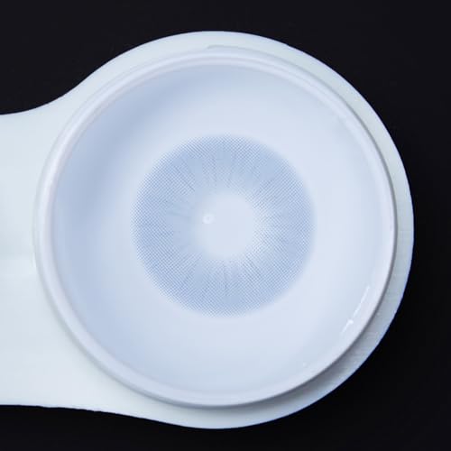 Kontaktlinsen farbig ohne Stärke blau | farbige blaue Jahreslinsen | weiche Linsen | 2 Stück Farblinsen + Linsenbehälter | 0.0 Dioptrien | natürliche Farben | Charmiga Roma Blue