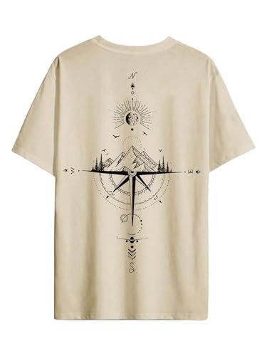 GORGLITTER Men's Drop Shoulder Graphic Tee T-Shirts Crewneck Short Sleeve Casual Summer Tops2