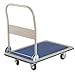 Folding Hand Truck Dolly Cart Heavy Duty with 4 Wheels 360 Degree Swivel Platform Truck for Loading Storage and Moving 660lbs