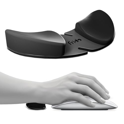Image of Frido Mouse Wrist Support (Right Hand) | Smooth Gliding Wrist Rest for Wrist Pain & Carpal Tunnel Syndrome Relief | for Laptop, Office & Gaming | Universal Fit Wrist Pad for Keyboard & Mouse