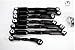 Cobra Racing 4x4 LCG Black Aluminum Turnbuckles for Slash, Rustler