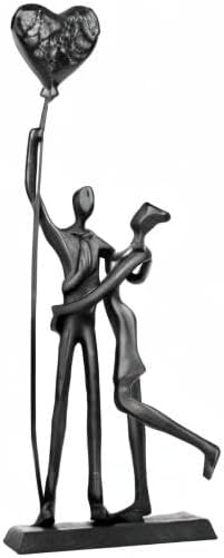 Wedding Gifts, Anniversary for Couple Her Him - Loving Couple Iron Sculpture, 12in Metal Statues for Home Decor, Wedding Anniversary Romantic Gifts for Women Men Birthday - Image 9