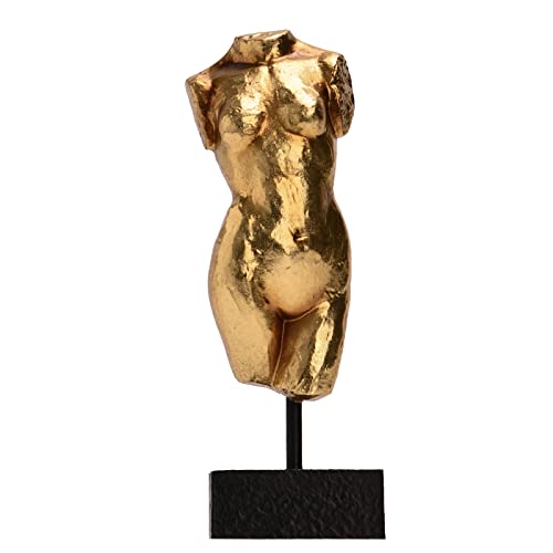 Estatua busto femenina decorativa en resina 2.25x1.5x7.5 in