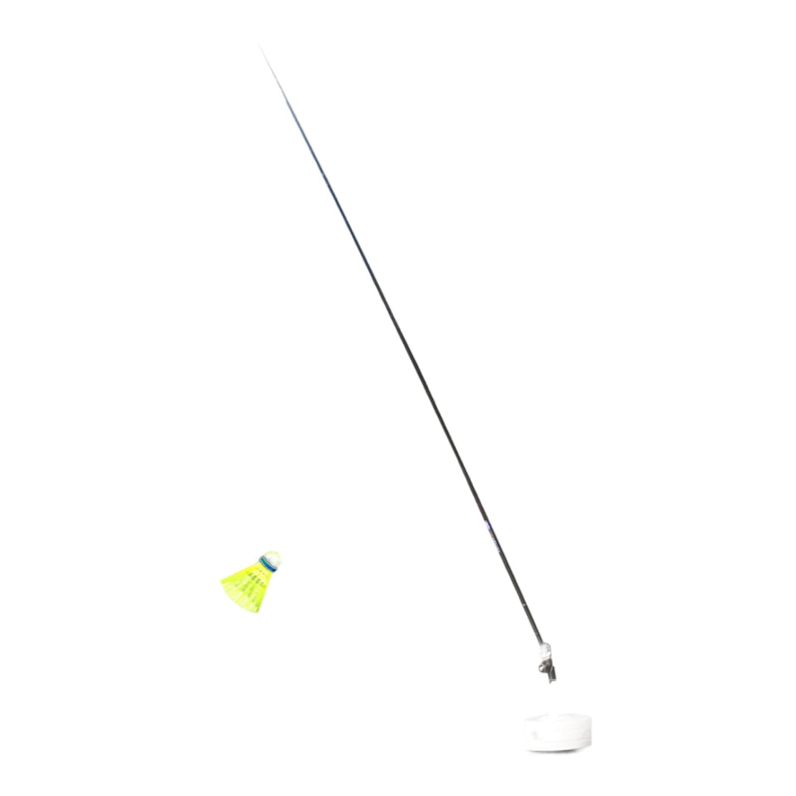 B Baosity Badminton Trainer Badminton Single Player Training Portable Adjustable Height Badminton Trainer Equipment for Indoor Beginner, Black