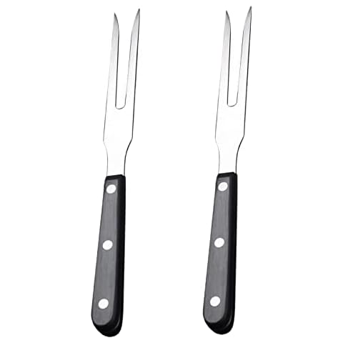 2 Pcs Stainless Steel Carving Forks Set Cover