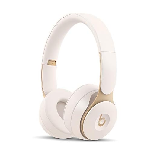 Beats Solo Pro Wireless Noise Cancelling On-Ear Headphones - Apple H1 Headphone Chip, Class 1 Bluetooth, Active Noise Cancelling, Transparency, 22 Hours Of Listening Time - Ivory