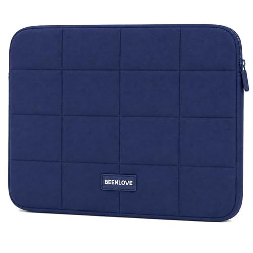 Image of 13.6 Inch Laptop Sleeve for Men & Women | Water-Resistant Padded Laptop Cover Case | Compatible with MacBook, Dell, HP, Lenovo, Asus & More | Lightweight Protective Notebook Sleeve (Royal Navy)