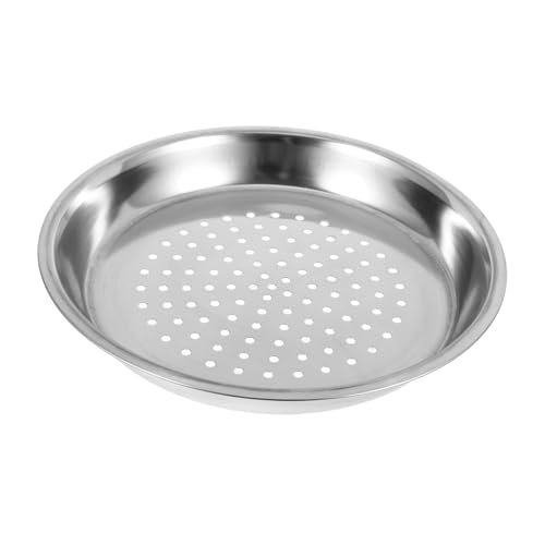 Abaodam ステンレス製厚手蒸し器トレイ 深型蒸し皿 中華鍋用蒸し器バスケット 家庭用食品蒸しラック 野菜 点心用キッチンツール