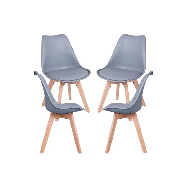 Regalos Miguel - Ofertas en Packs - Pack 4 Sillas Synk Basic - Gris Claro - Envío Desde España