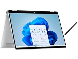 HP OmniBook 5 Flip 2-in-1 14&quot; Full HD+ Touch-Screen Laptop | Intel Core 5 120U|Intel Graphics| Copilot | Webcam| Silver | 8GB RAM DDR5 | 512GB SSD |Windows 11 Home |Bundle with Stylus Pen