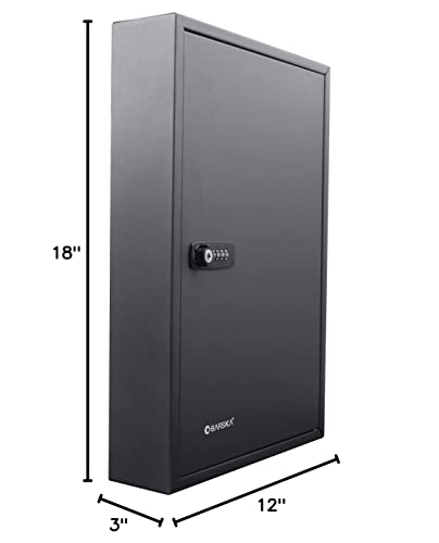 Barska Cb13264 Combination Lock 64 Position Adjustable Key Cabinet Lock Box Black ,3.1" X 11.75" X 17.75" #TOP7