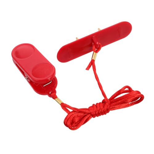 MUSISALY Llave Seguridad Cinta Correr Doble Inserción Interruptor Parada Emergencia Accesorio Compatible Multimodelos Plástico Cobre