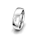 Produktbild Moncoeur Verlobungsring Classic Trilogy + 925 Sterling Silber Trauring für Damen mit drei Swarovski Steinen + klassische Eheringe + Damenring + Silberring + Comfort-Fit + Luxusetui (67 (21.3))