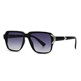 RRNTTTM Gafas de sol populares para hombre con tachuelas, estilo urbano, gafas de sol (fotocromáticas)