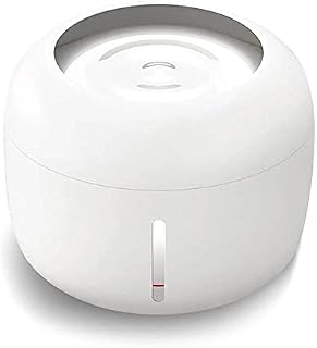 AllPetSolutions Cat Water 2.5L Automatic Water Dispenser with Water Level Window, Replaceable Filter Ultra Quiet Pet Drinking Bowl for Kitten Dogs - White.