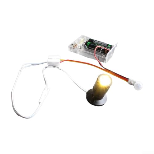 Jonikuper PIR Módulo de sensor de movimiento para tiras de luces LED, detector automático infrarrojo con ángulo de detección de 120° y rango de 8 m, compatible con CC 3-24 V (curva de sonda)