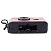 Fydun 35mm Film Camera Nostalgic Retro Style for Rich Storytelling Vintage Film Camera Kit (Black Pink)