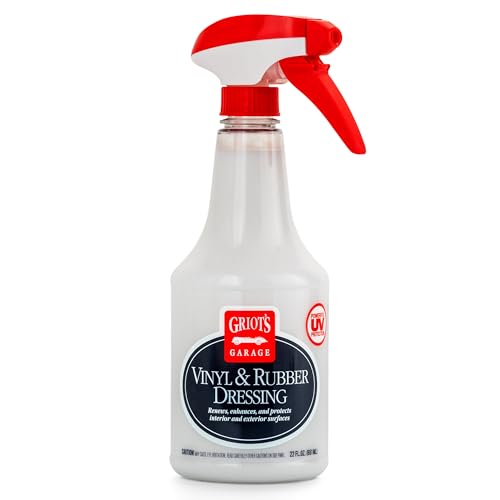 Griot's Garage Vinyl and Rubber Dressing for Car Detailing, Exterior and Interior Auto Cleaner and Protectant for for Plastic, Trim, Tires, and More, 10981, 22oz