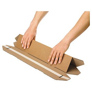 25 x Peel & Seal Triangular Postal Tubes - 750 x 128 x 75mm