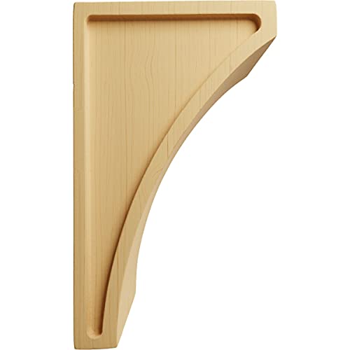Ekena Millwork CORW03X03X06LWAL-CASE-2 Small Lawson Wood Corbels, 3"W X 3 1/2"D X 6"H, Alder thumb #2