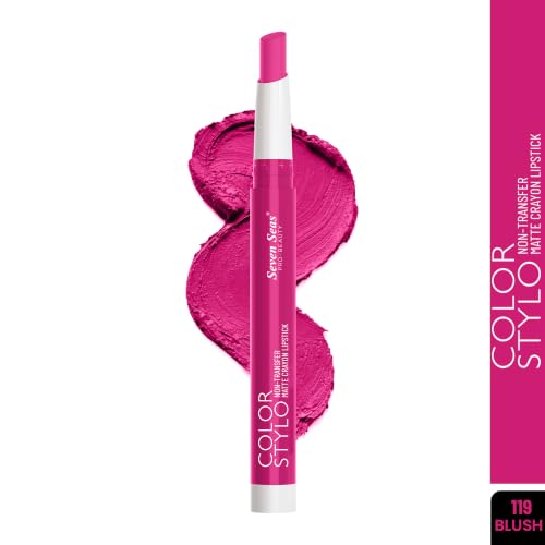 Image of Seven Seas Color Stylo NonTransfer Matte Lipstick | Matte Finish Crayon Lipstick | Waterproof | Long Lasting | Lasts Up to 24 hours(Blush)