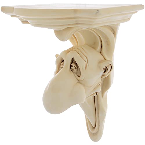 Sculpture décorative Big Nose Console Figurines - Décoration de table Artisanat Décoration Salon Cave à vin Chambre Chambre Statuettes Bureau Décor Résine (Ivoire, 26 cm H) Cover