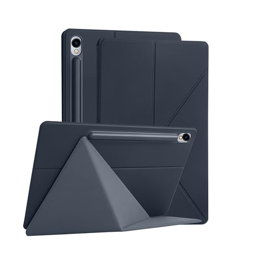 Image of Magnetic Case for Samsung Galaxy Tab S10 FE /S9 FE 10.9 Inch /S9 11 Inch (SM-X520 /X526B /X510 /X516B /X710 /X716B) Tablet with S-Pen Holder, Auto Wake /Sleep Smart Tablet Cover, Grey