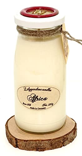 Lilygardencandles Vela aromática africana en botella de leche Cover