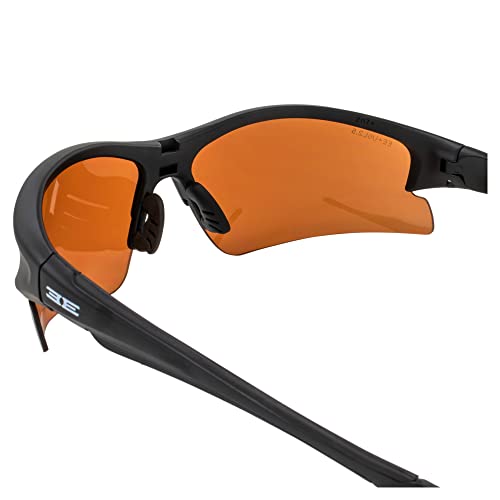 Epoch Eyewear Golf Sport Sunglasses 2 Pair Black w/High Clarity Green & Black w/Amber Lens4