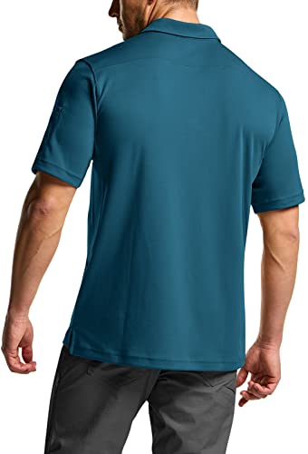 image for CQR Men's Polo Shirt, Long and Short Sleeve Tactical Shirts, Dry Fit L