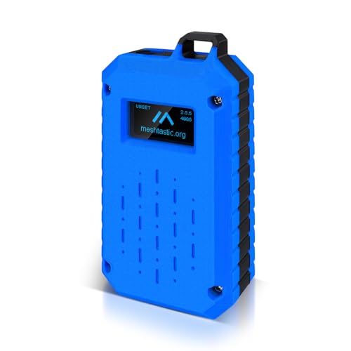 Meshtastic Enclosure Custom Case for RAK Wisblock RAK19007+RAK4631 with 0.96 Inch OLED Display Module 12864 LCD Screen 128x64 IIC I2C OLED Board SSD1315 Driver for RAKwireless WisBlock (Blue)