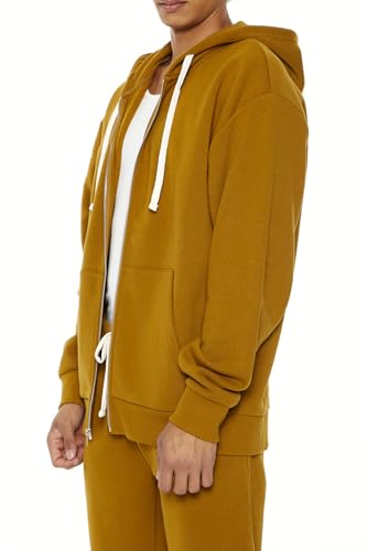 Forever 21 Men's Zip-up Drawstring Hoodie3