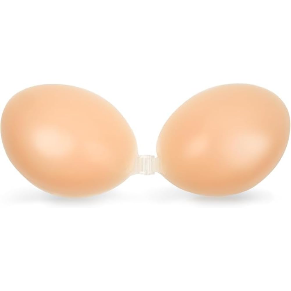 skin harmony Sticky Adhesive Bra – Strapless, Invisible Push-Up, Reusable Silicone Bra for Women, Backless & Wire-Free, Ideal for Off-Shoulder Dresses (in, Cup Band, C, Nude)-picture-10
