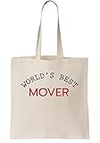 World's Best Mover Canvas Tote Bag