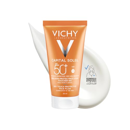 فيشي كابيتال سولاي واقي شمس كريم للتحكم بلمعان البشرة للبشرة المختلطة إلى الدهنية SPF50 ٥٠ مل