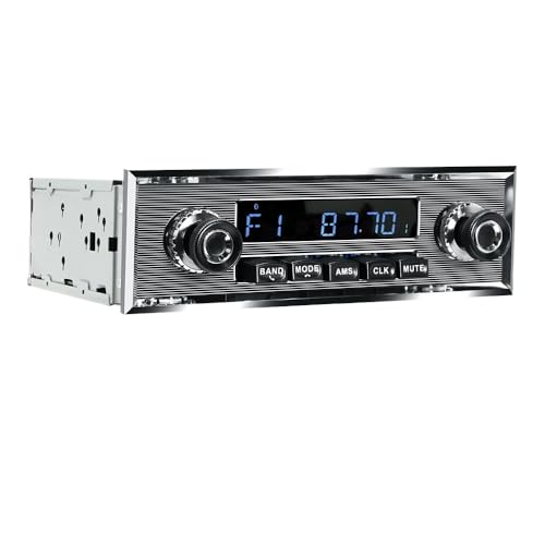 1 Din Autoradio MP3-Player Klassisches Auto Retro Stereo Unterstützung FM AUX EQ USB-Eingang In-Dash Bluetooth for Benz